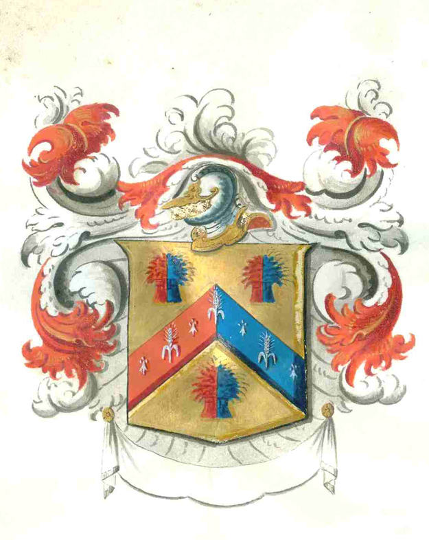 coat of arms confirming the adoption of the surname 'Read', 1801