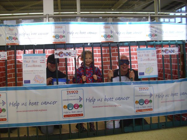 Heroes Weekend At Tesco Raises Over £1000 For Cancer Research UK