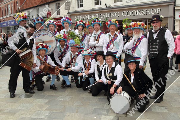 Earlsondon Morris Men Of Coventry Entertain Shoppers In Beverley