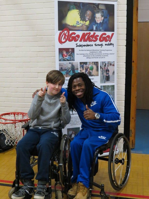 Go Kids Go : Ade Adepitan Inspires Young Wheel Chair Users