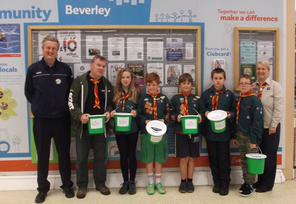 Scouts Tesco Bag Pack Raises £463 For Group Funds