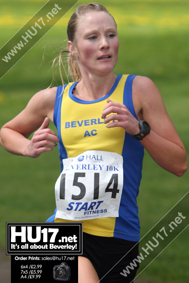 Carla Stansfield First Lady To Cross The Line At Walkington 10K