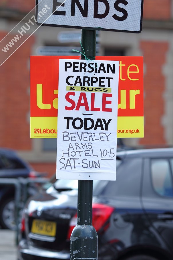 Tory Councillor Sees Red and Tears Down Posters in Busy Town Centre