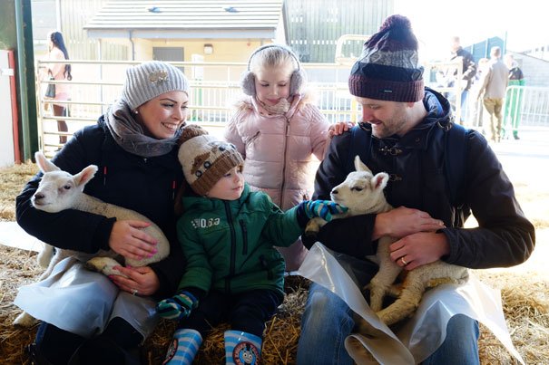 Thousands Of Families Flock To Bishop Burton College For Lambing Sunday