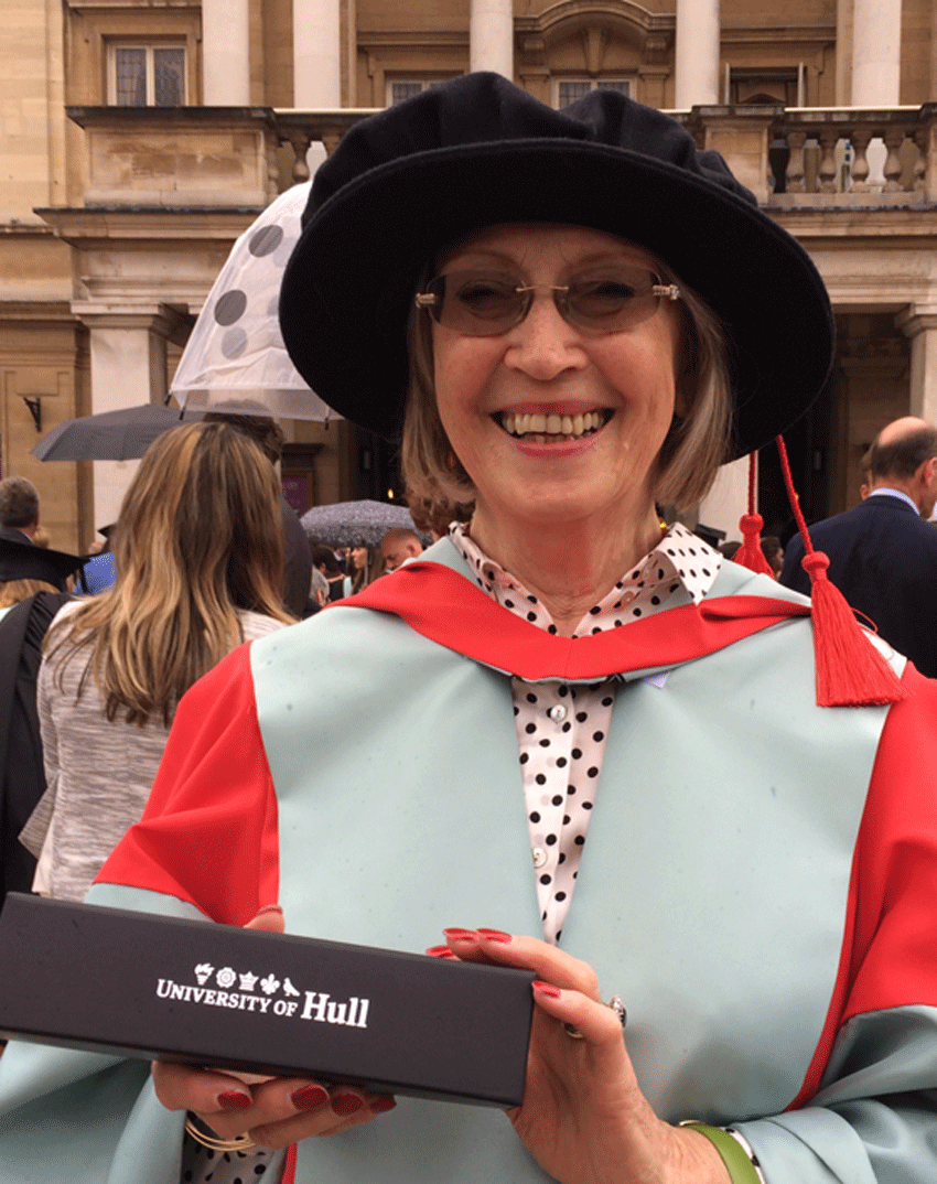 Author Val Wood Receives University’s 'Doctor' Accolade