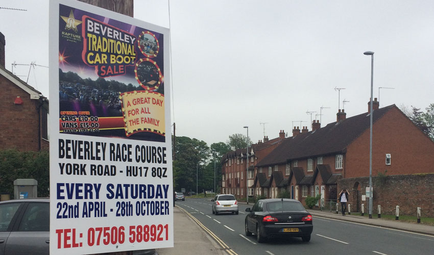 Man Ordered To Pay £2,181 For Fly-posting In Beverley And Willerby