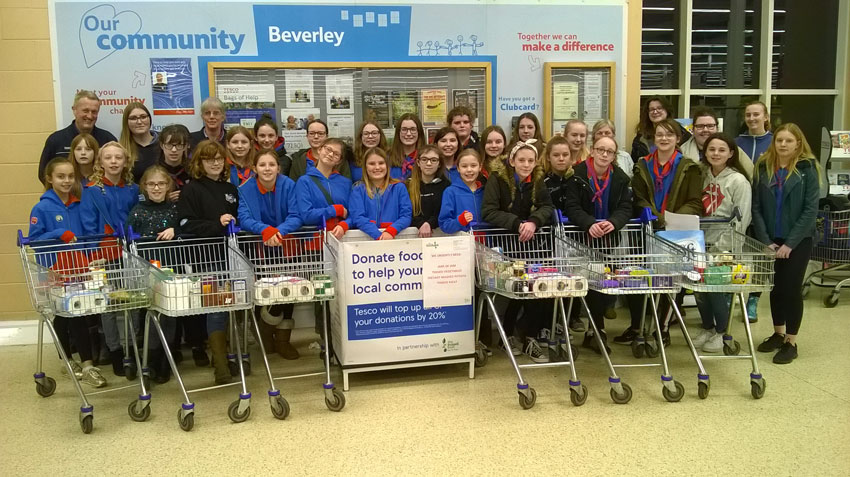 Guides Gain Life Skills While Helping Local Charity