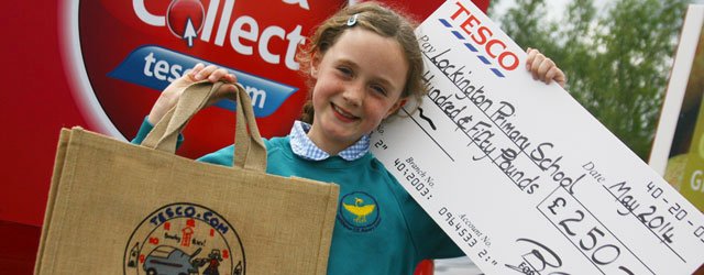 Young Amber Clicks With Tesco And Bags Donation For School