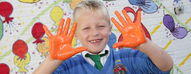 Pupils & Staff Add Their Mark To Christian Values Mural