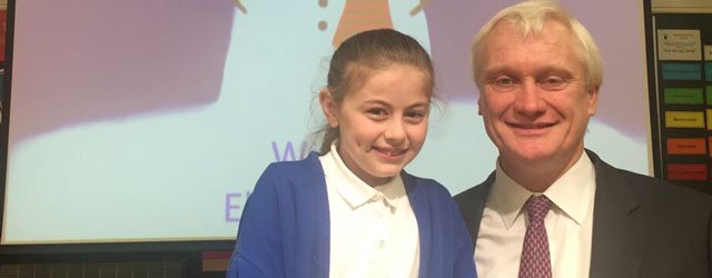 MP Congratulates Pupil on Excellent Christmas Card Artwork