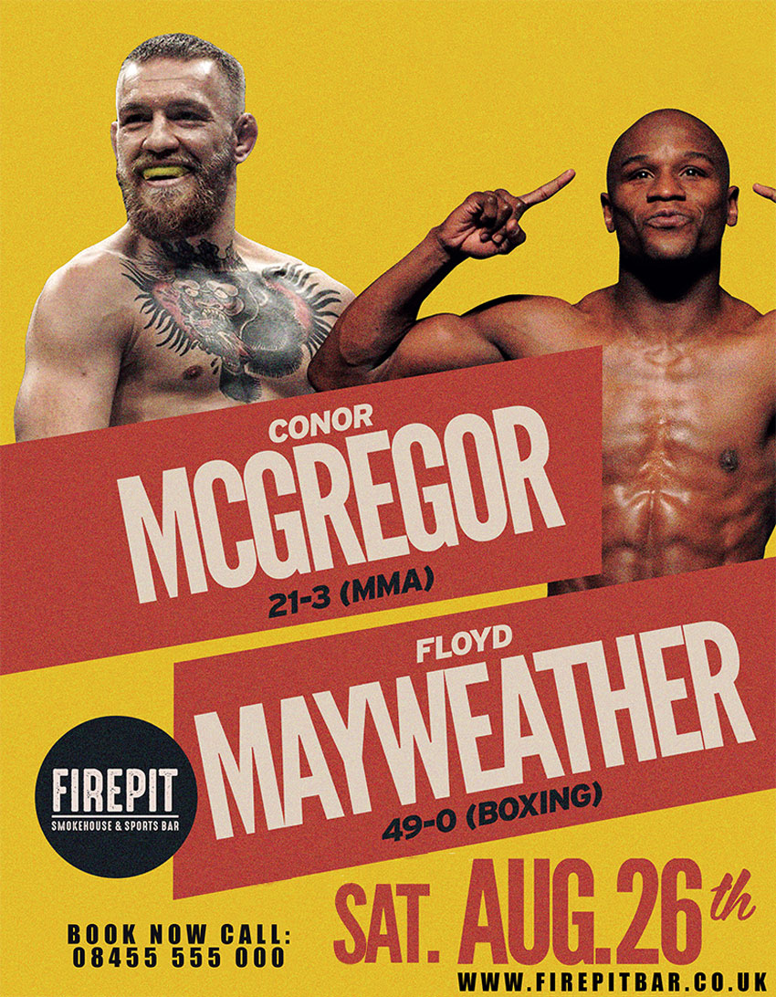 Watch Mayweather Fight McGregor At The FIREPIT