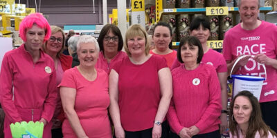 Tesco Turns Pink Raises Over £200 For Cancer Research UK