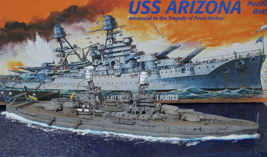 Arizona Review and Revell 1/426 USS Photos Build