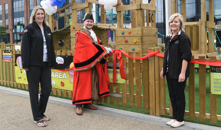 Mayor Opens Play Area At Retail Park Which Has Been Doubled In Size