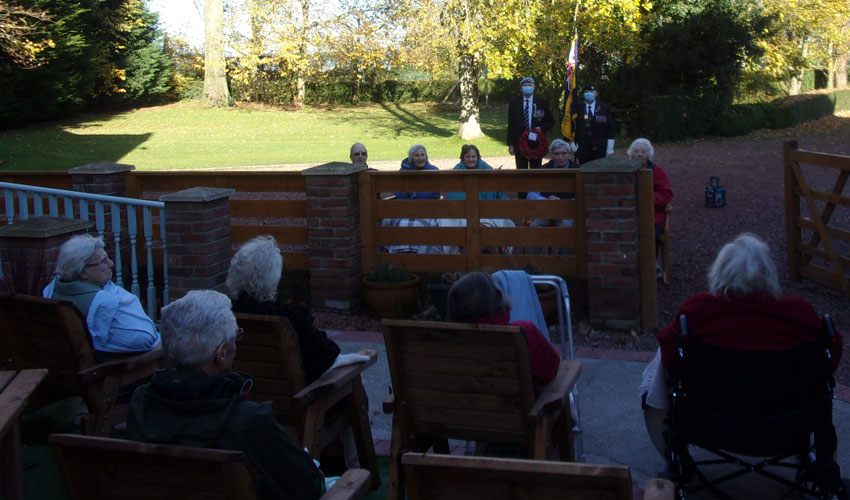 Care Home Residents Mark Remembrance Day With The Royal British Legion