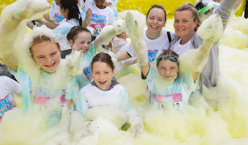 Bubble Rush Announces Marie Curie As Charity Partner For 15 Events In 2021