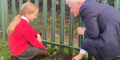 Beverley St Nicholas Primary School Plants A Tree In Memory Of Her Majesty The Queen