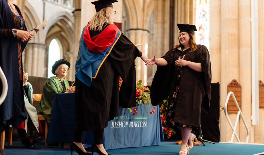 Students Celebrate Academic Achievement At University Centre Bishop Burton Graduation Ceremony